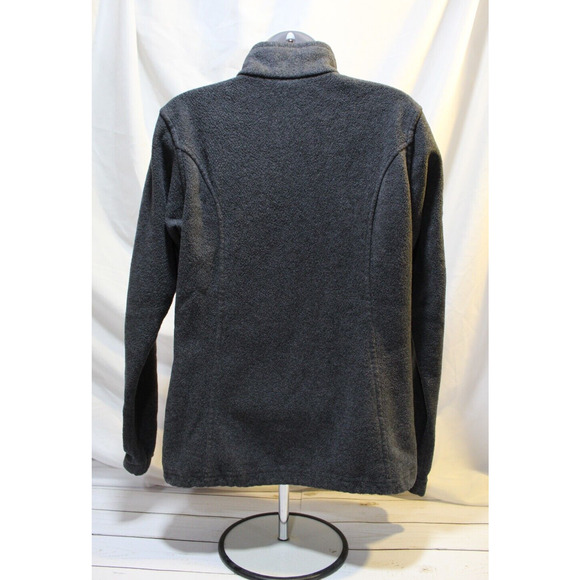 Columbia Women's (S) Charcoal Gray Fleece Full Zip Jacket Pockets Outdoors - Picture 3 of 13